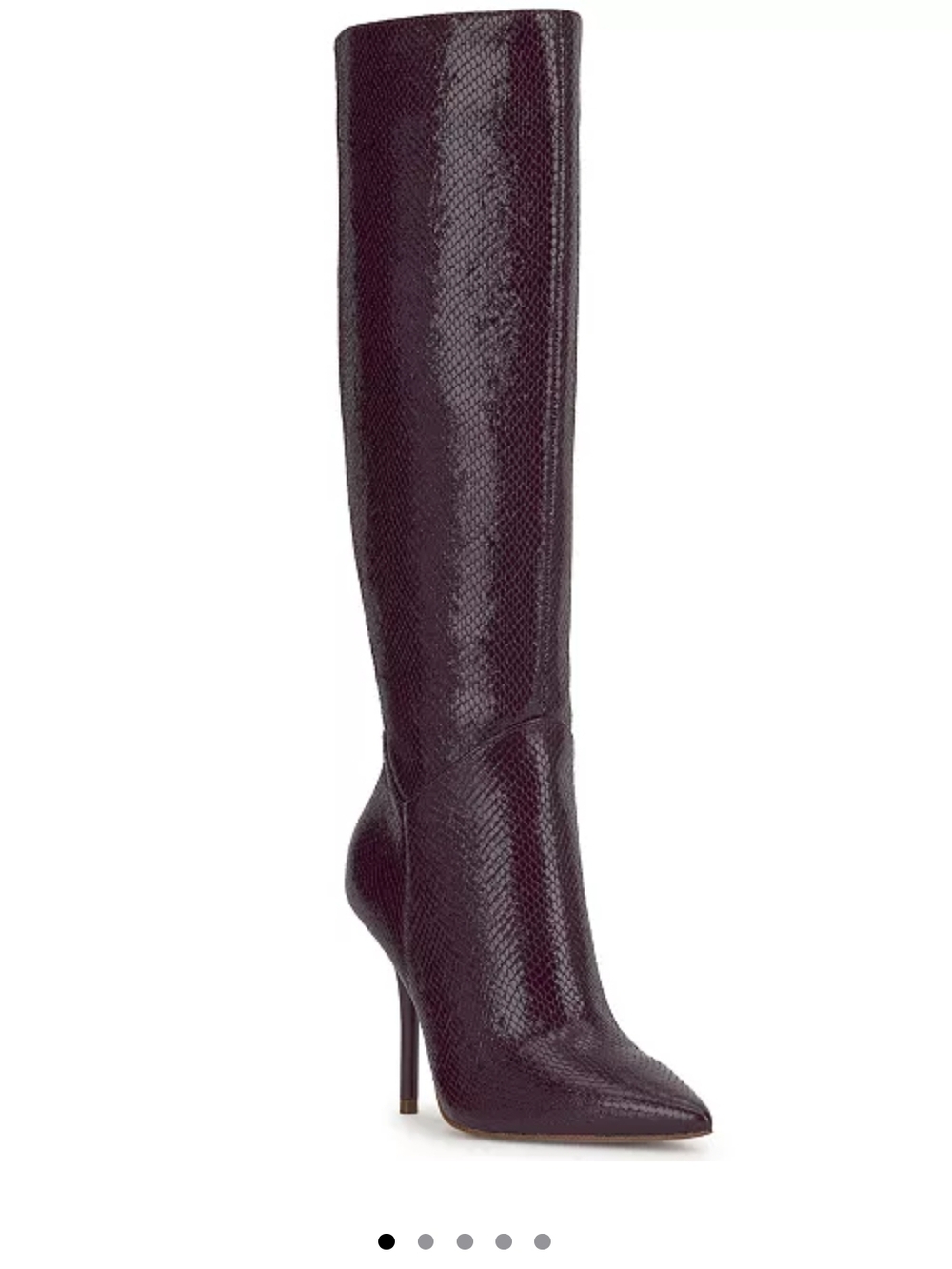 Jessica Simpson Tall Pointed-Toe Stiletto Boot - Plum